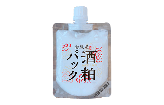 Mặt nạ bã rượu Sake Nhật Bản Sake Kasu Face Pack