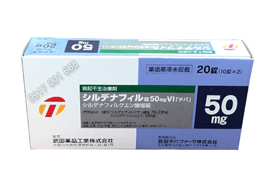 Thuốc cường dương Sildenafil 50mg VI TEVA Nhật Bản