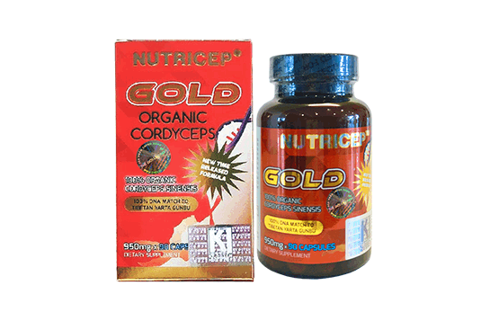 Đông trùng hạ thảo Nutricep GOLD Organic Cordyceps 950mg